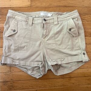 Torrid Military Stretch Twill Mid Rise Shorts